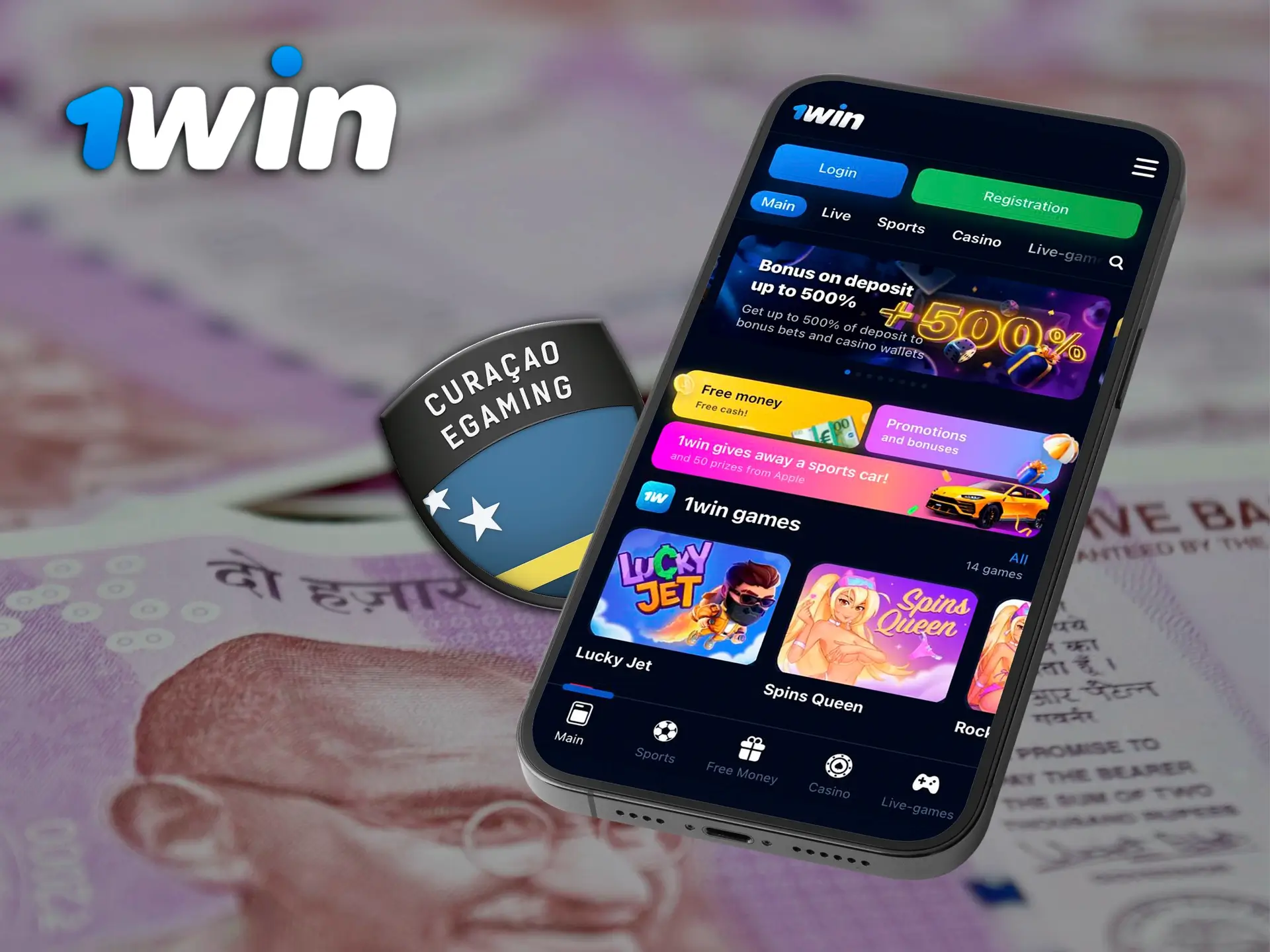 The 1Win app is licensed and has all the features for withdrawals.