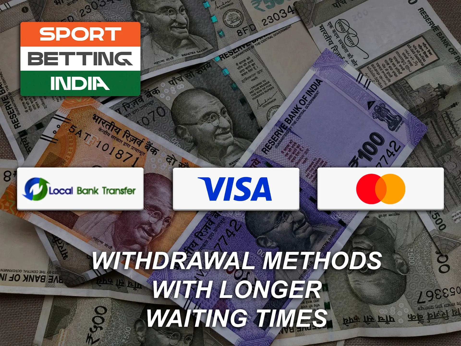 Use your Visa and Mastercard bank cards to withdraw money.