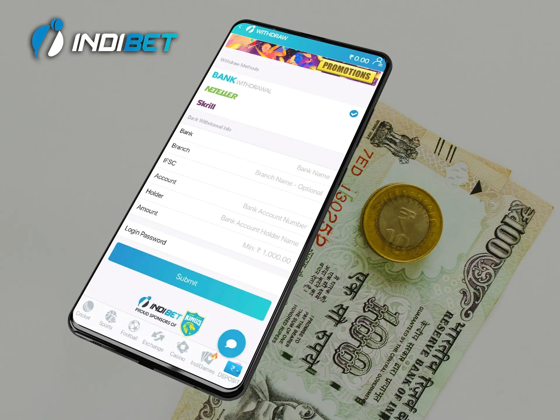 Take advantage of Indibet Casino for fast withdrawals.