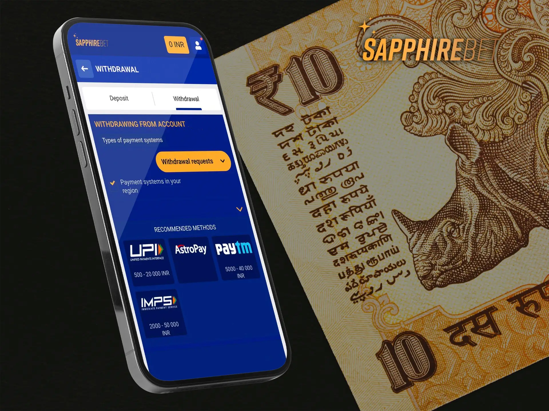 Sapphirebet Casino is always about withdrawal convenience and data security.