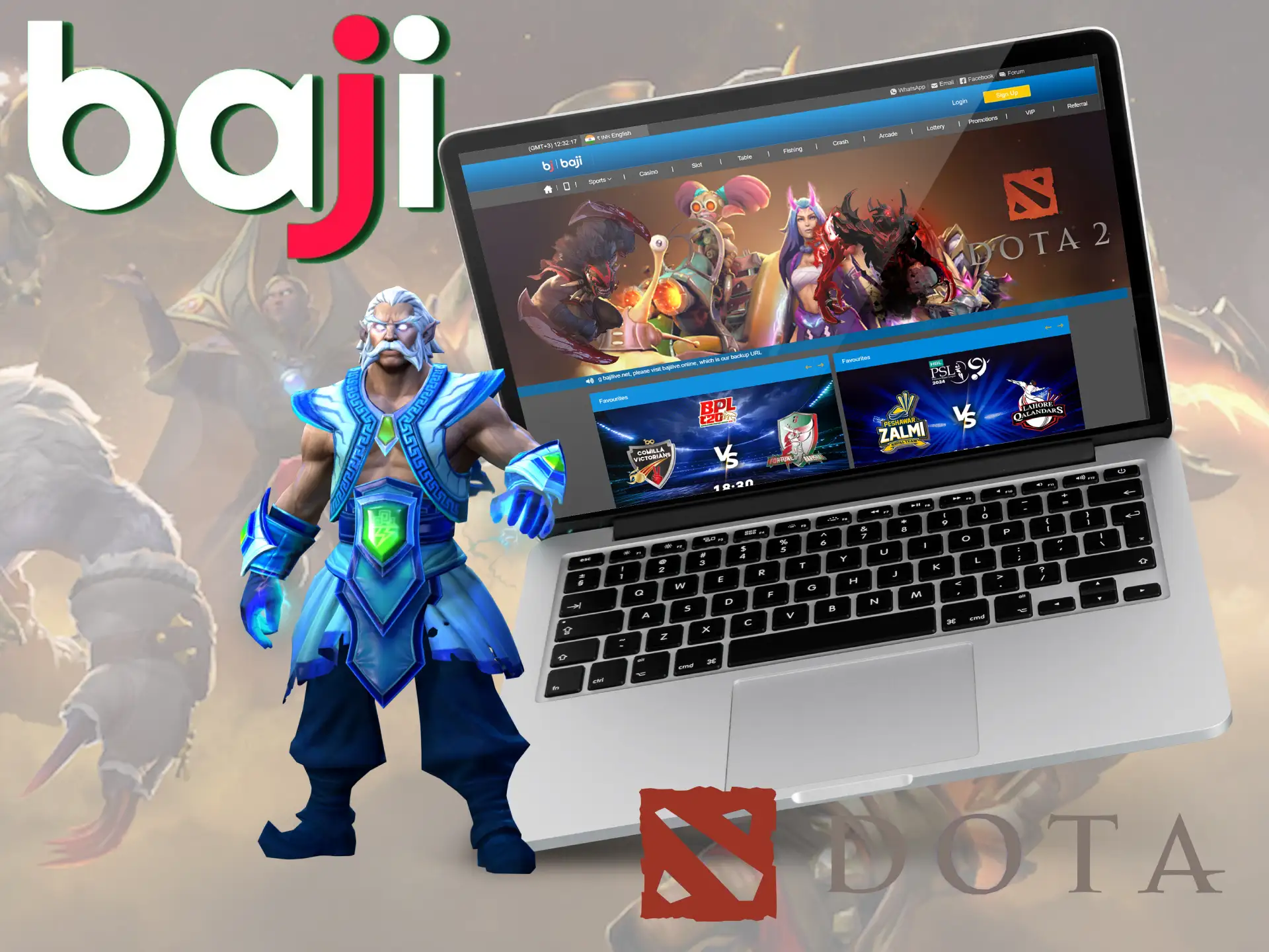 Baji Live offers betting on a multitude of cyber sports disciplines.