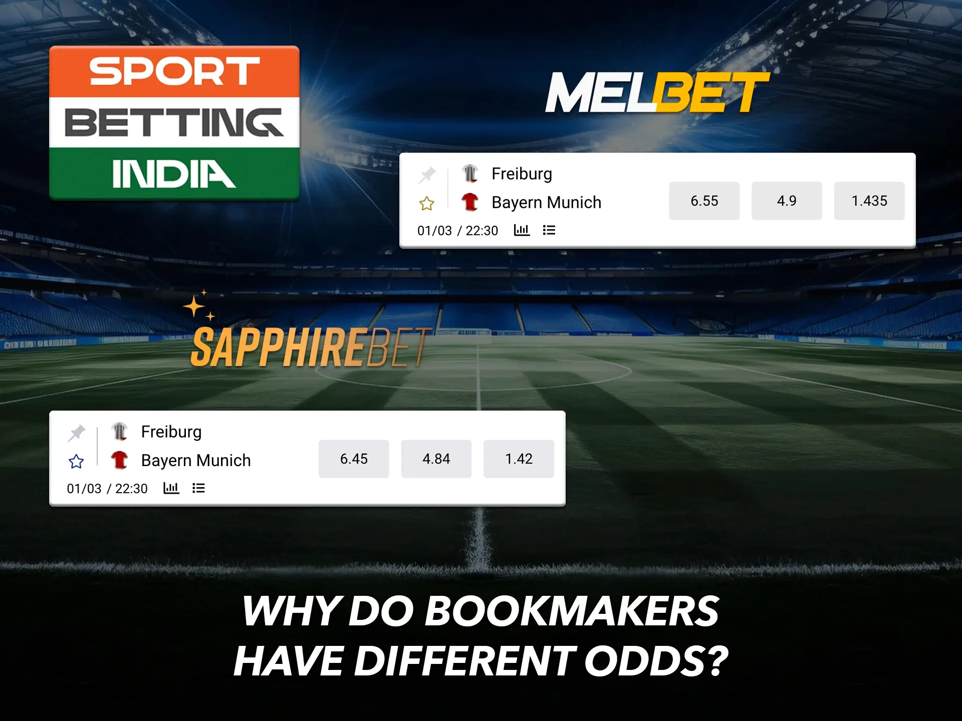 Look for high odds and earn big winnings from reputed bookmakers in India.